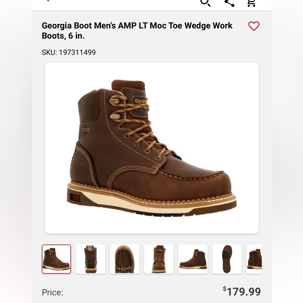 Women’s Georgia work boots